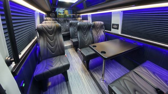 eugene 18 passenger sprinter van interior