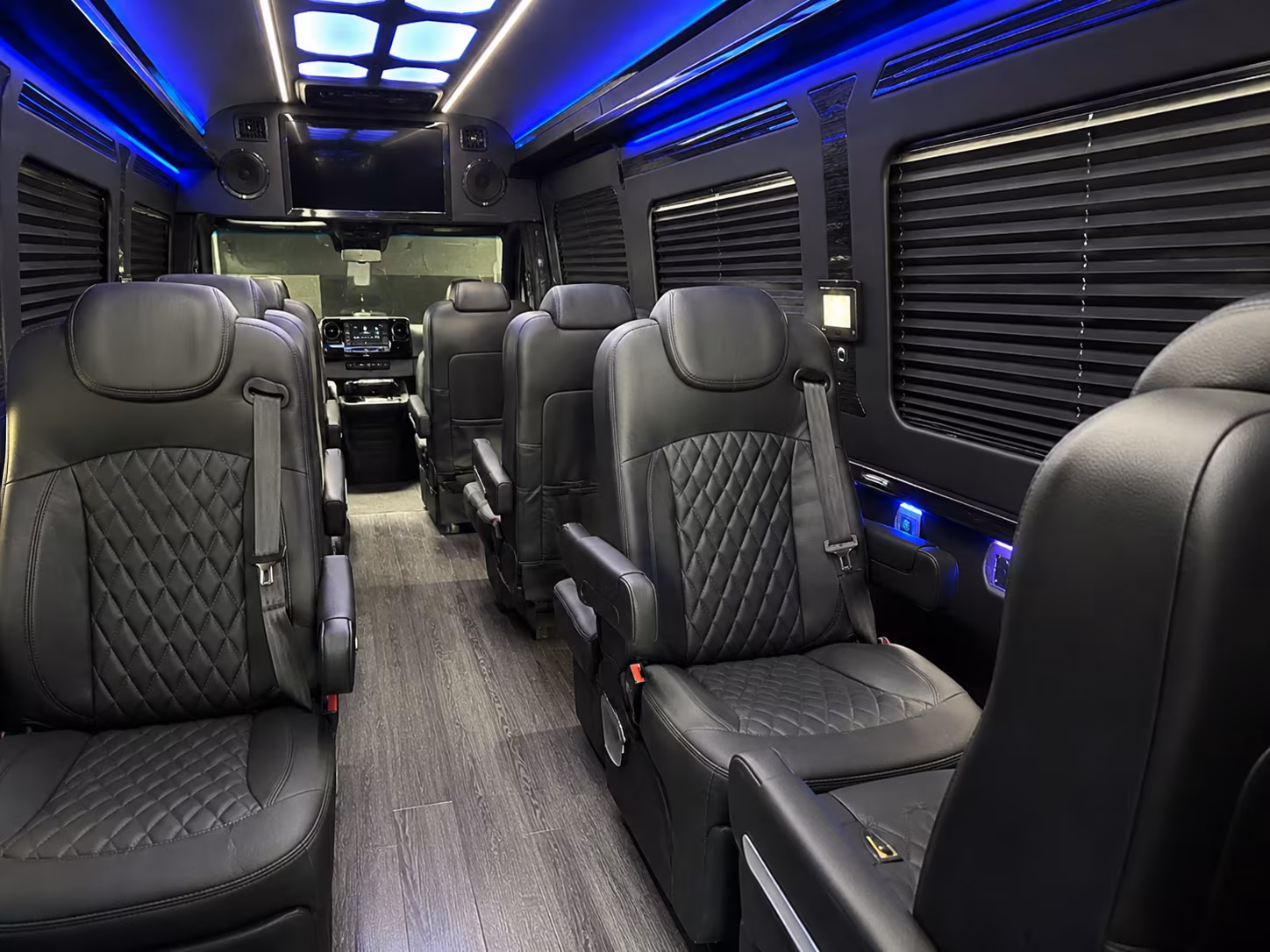 eugene 8 passenger sprinter van interior